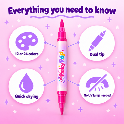 PinkyPop Nail Art Markers