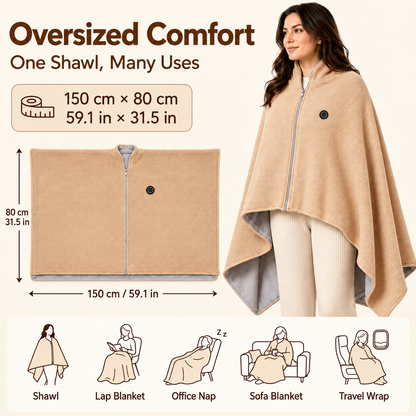 WarmHug™ – Heated Zip-Up Blanket
