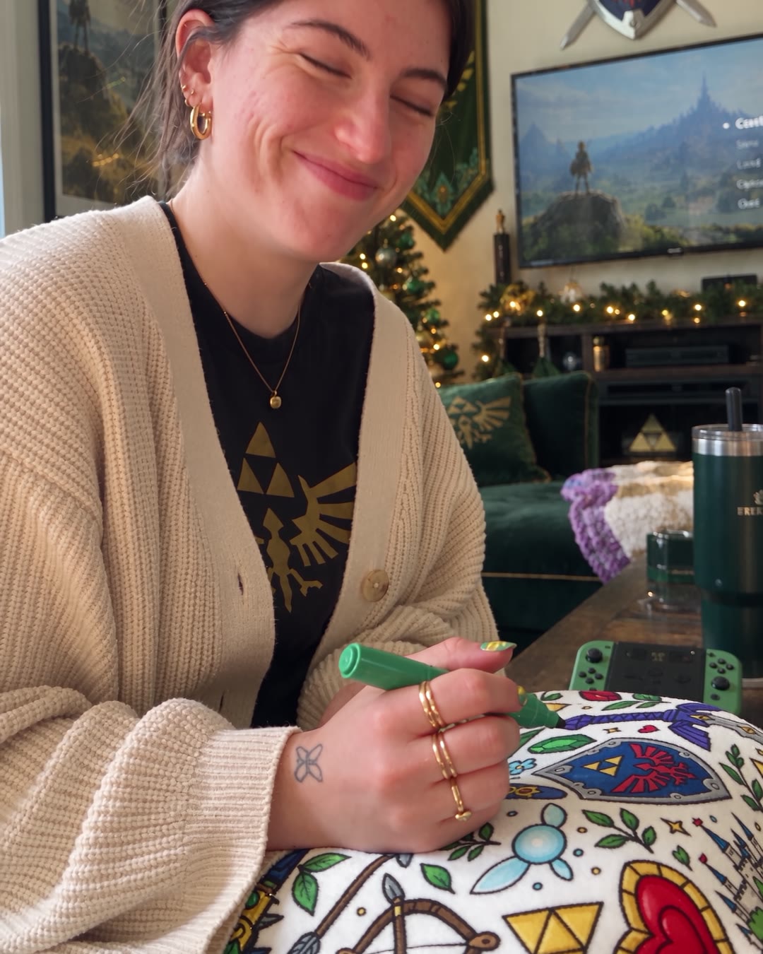 A blanket you color yourself. One side quest at a time.