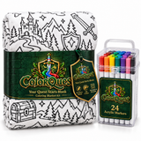 ColorQuest blanket folded in its belly band with the marker case